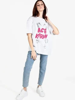 Monte Cervino Maxi t-shirt donna oversize con stampa