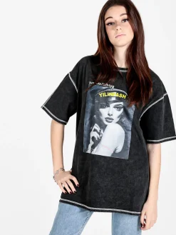 Monte Cervino Maxi t-shirt donna oversize con stampa
