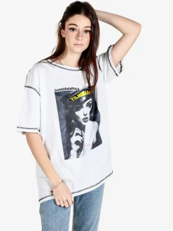 Monte Cervino Maxi t-shirt donna oversize con stampa