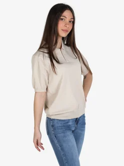Monte Cervino Polo donna in maglia a maniche corte