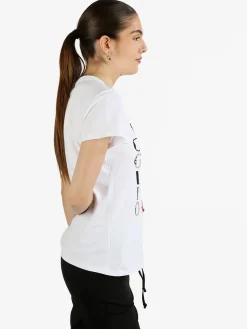 Monte Cervino T-shirt da donna decorata con perline e strass