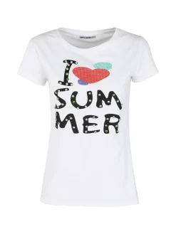 Monte Cervino T-shirt donna con stampa e strass