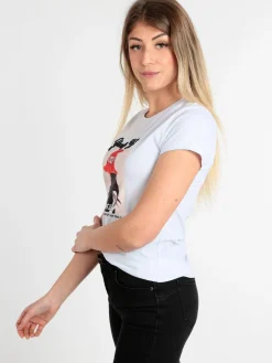 Monte Cervino T-shirt donna con disegno e perline