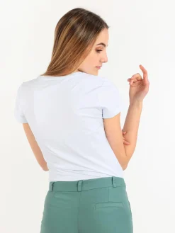 Monte Cervino T-shirt donna con disegno e perline