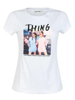 Monte Cervino T-shirt donna con disegno e perline