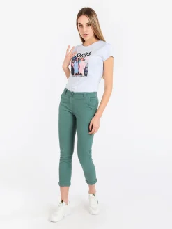 Monte Cervino T-shirt donna con disegno e perline