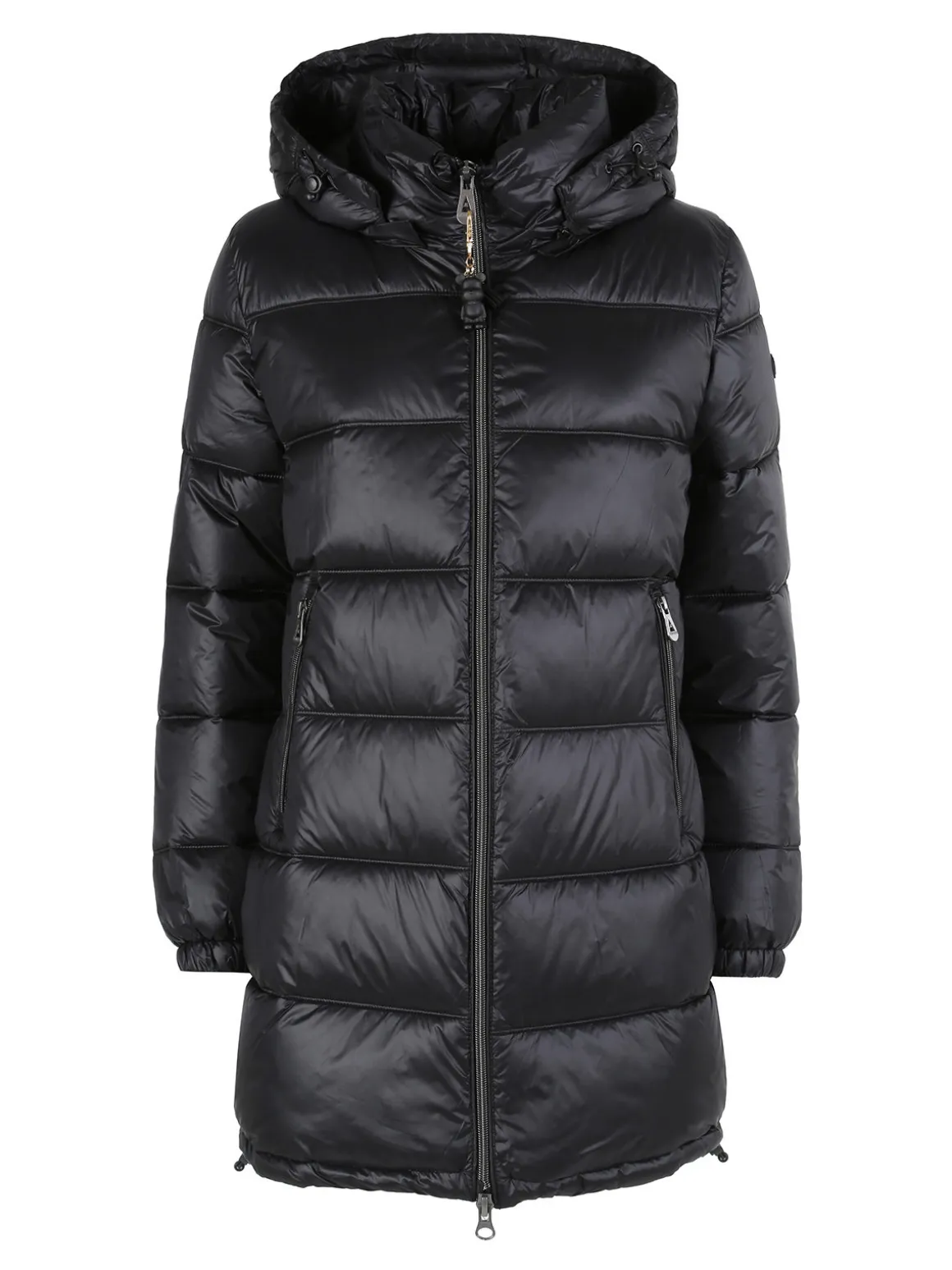 Mont Rose Giubbotto donna imbottito con cappuccio e zip - nero