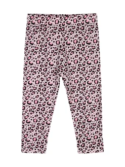Mouset Completo bambina 2 pezzi con t-shirt e leggings maculati a 3/4