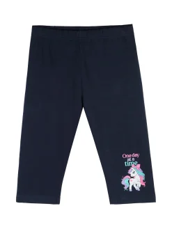 Mouset Completo da bambina con t-shirt e leggings fiorati a 3/4