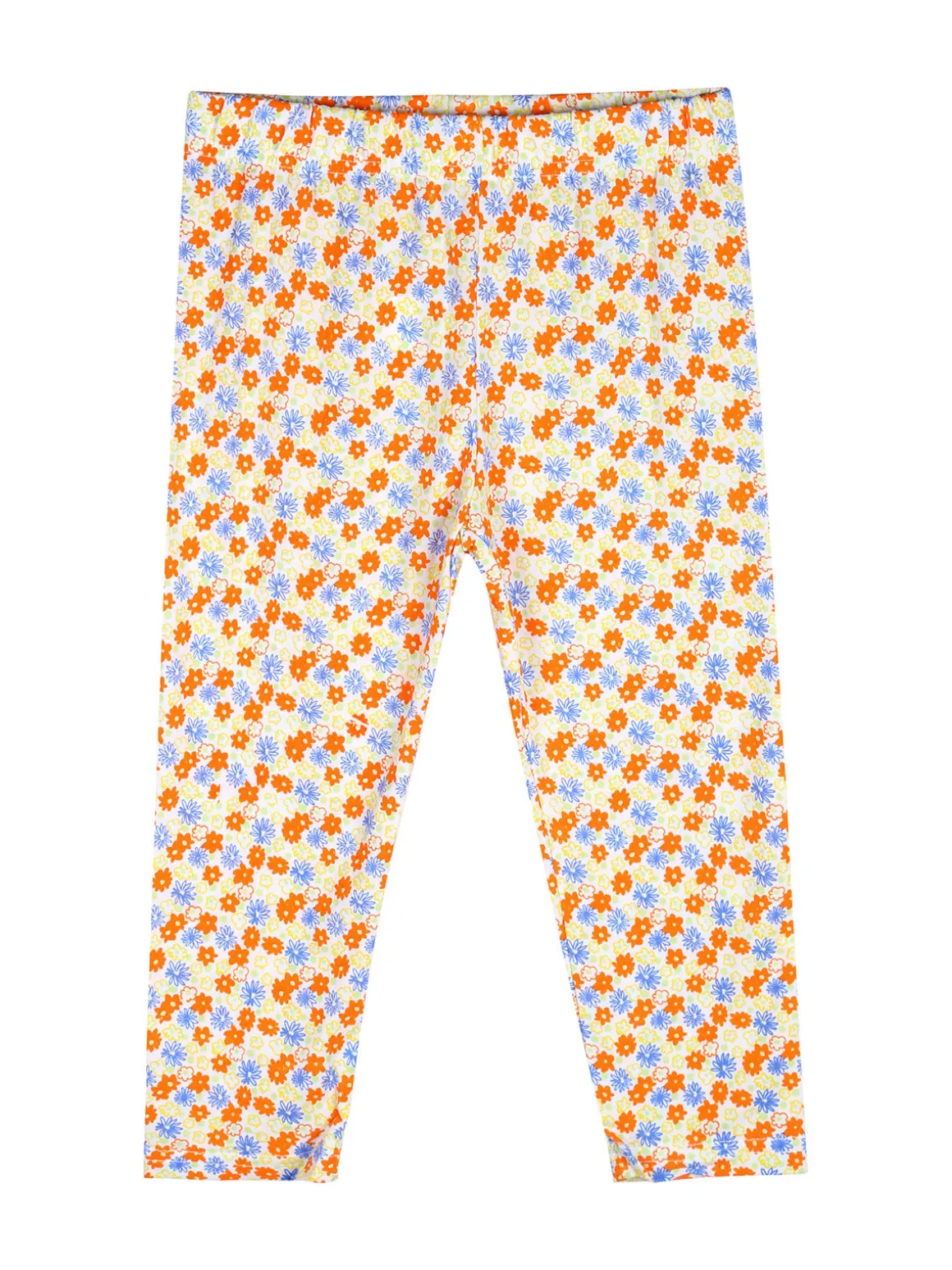 Mouset Completo da bambina con t-shirt e leggings fiorati a 3/4
