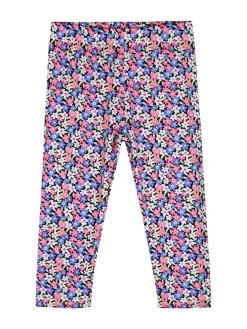Mouset Completo da bambina con t-shirt e leggings fiorati a 3/4