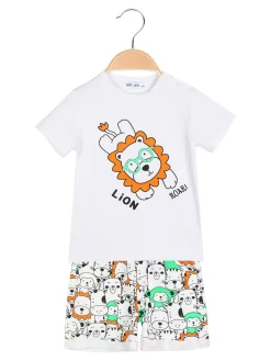 Mr Jek Completo corto da neonato 2 pezzi in cotone