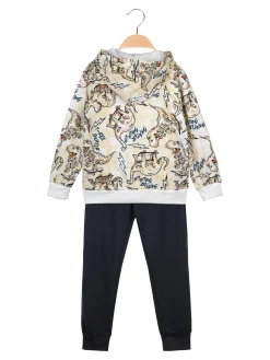Mr Jek Completo da bambino 3 pezzi con cappuccio e zip
