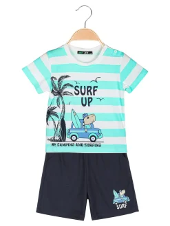 Mr Jek Completo da neonato 2 pezzi con t-shirt e bermuda