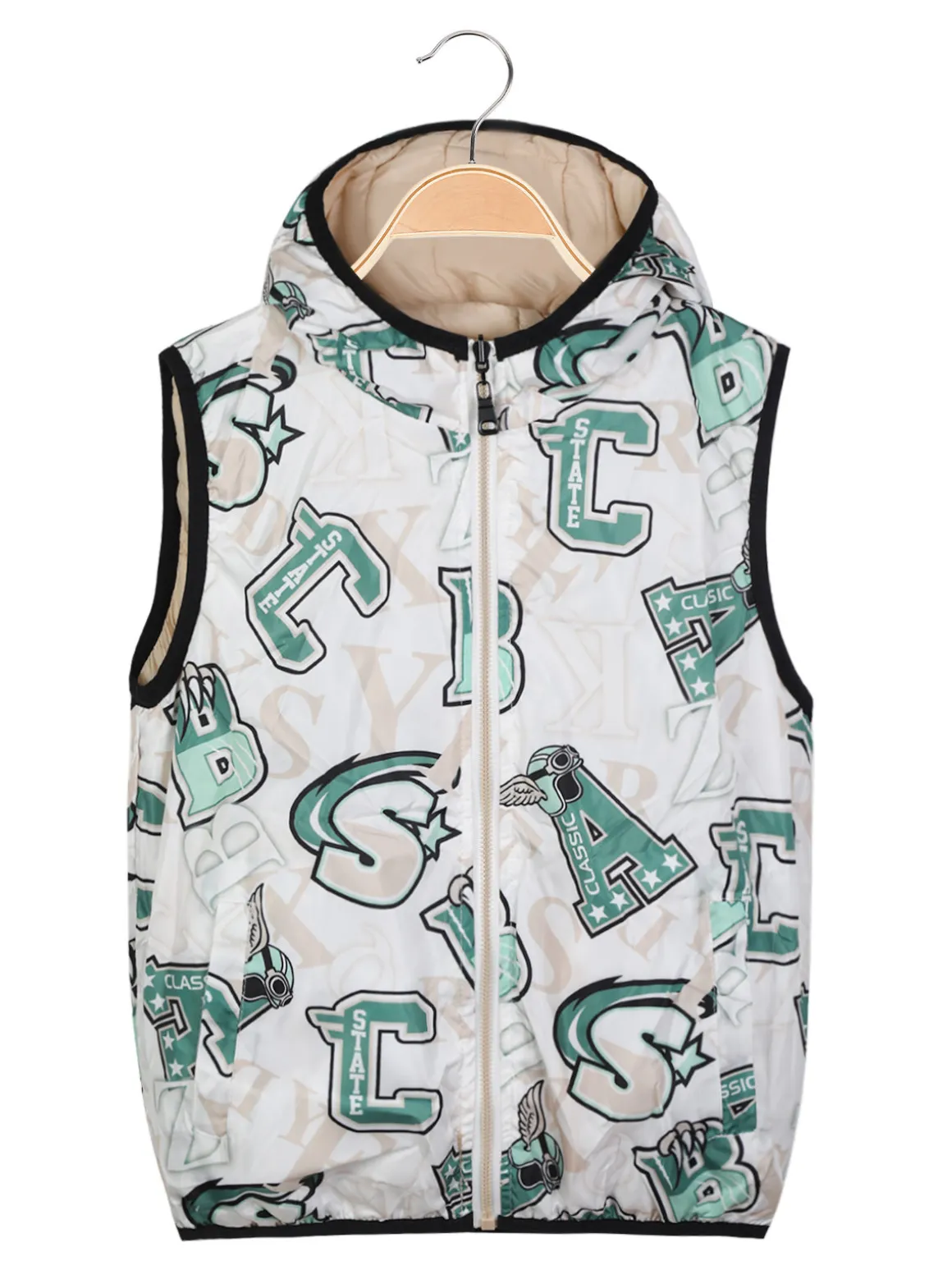 Mr Jek Gilet trapuntato da bambino reversibile