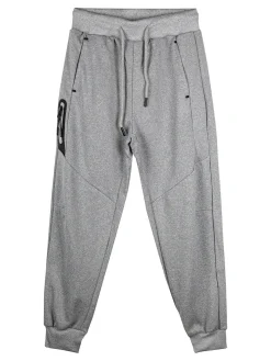 Mr Jek Pantaloni da ragazzo con coulisse e polsini - grigio