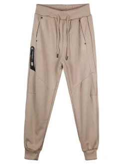 Mr Jek Pantaloni da ragazzo con coulisse e polsini - khaki