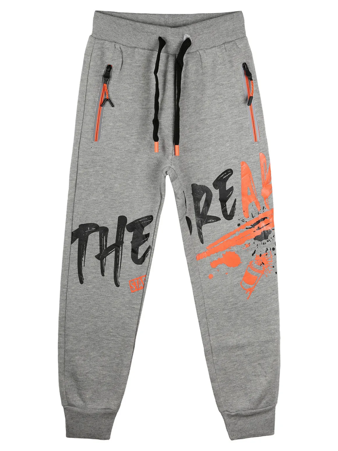 Mr Jek Pantaloni sportivi da bambino con polsini e coulisse - grigio