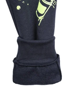 Mr Jek Pantaloni sportivi da bambino con polsini e coulisse - blu