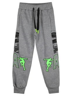 Mr Jek Pantaloni tuta da bambino con interno felpato - grigio