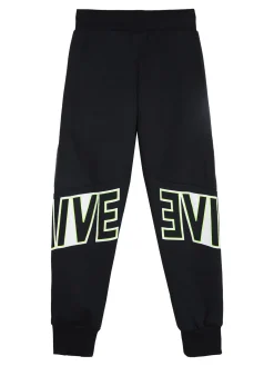 Mr Jek Pantaloni tuta da bambino con interno felpato - blu scuro