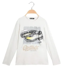Mr Jek T-shirt da bambino a maniche lunghe con stampa