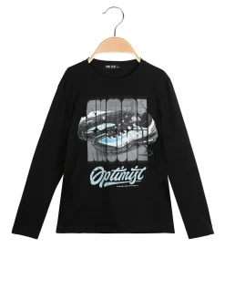 Mr Jek T-shirt da bambino a maniche lunghe con stampa