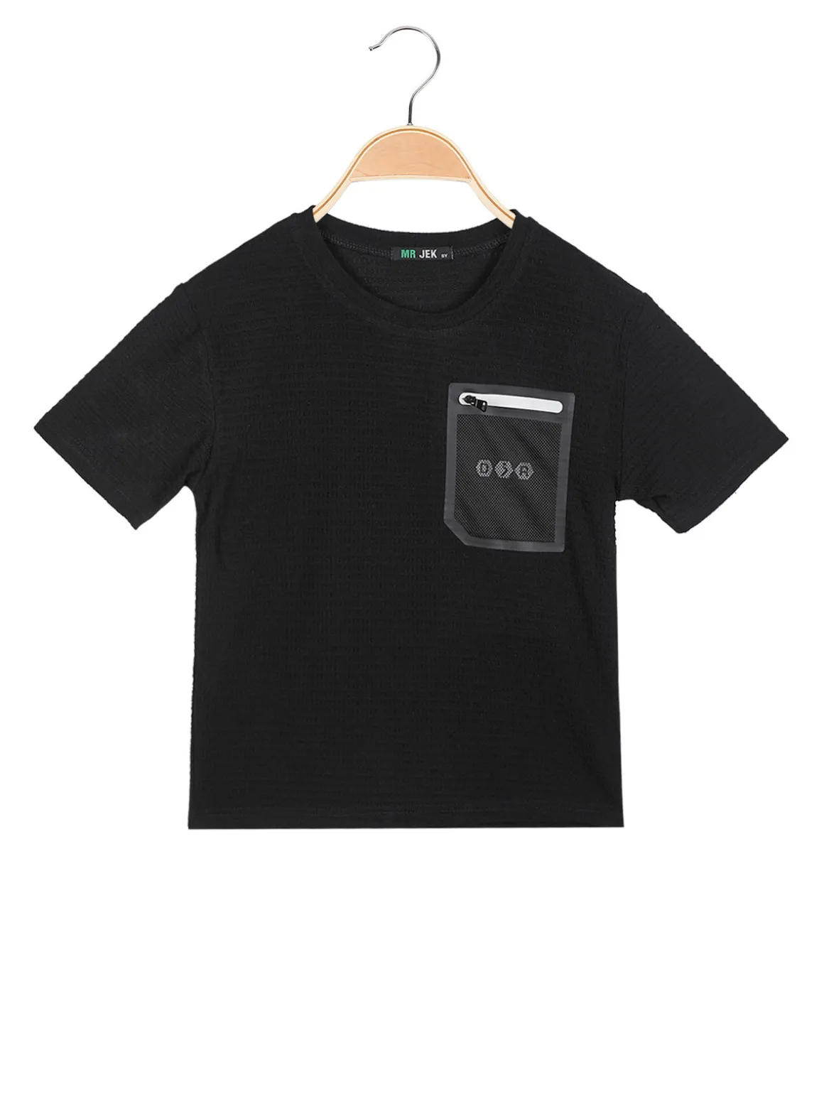 Mr Jek T-shirt da bambino con taschino a rete