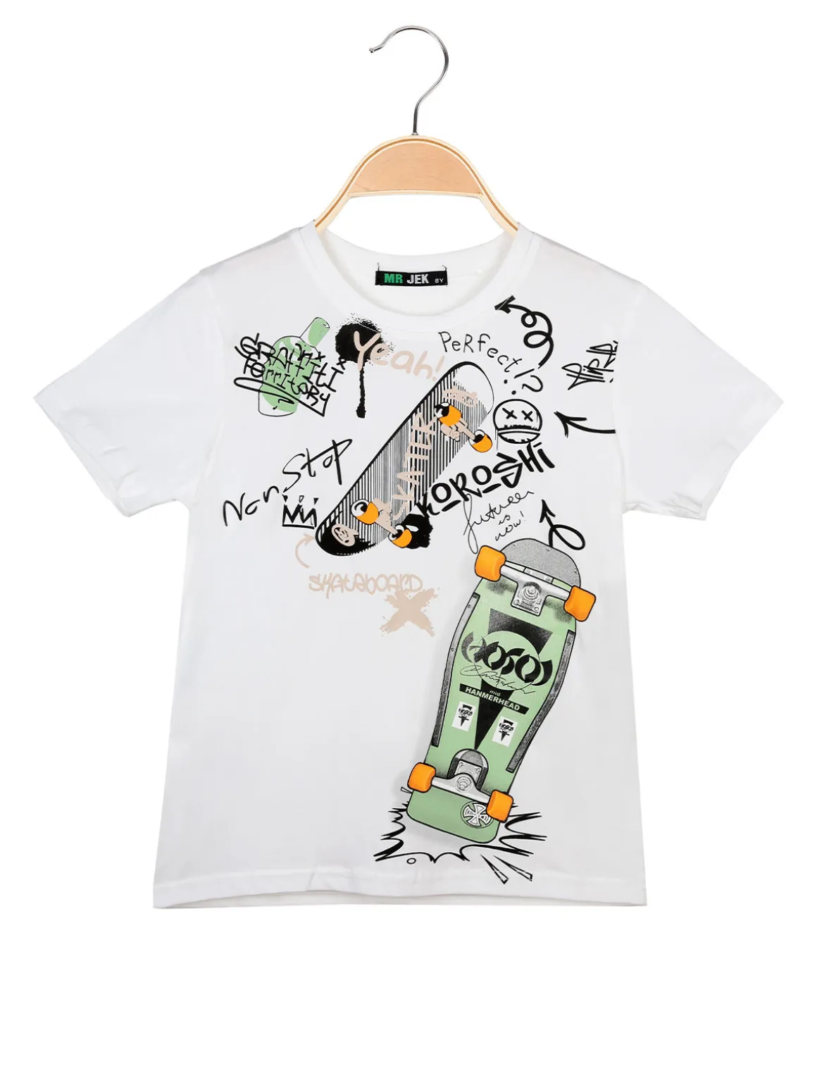 Mr Jek T-shirt da bambino in cotone con stampa