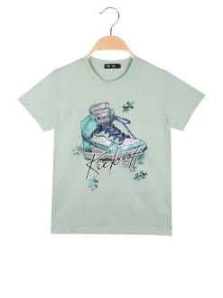 Mr Jek T-shirt da bambino in cotone con stampa