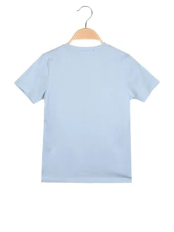 Mr Jek T-shirt da ragazzo in cotone con stampa disegno - azzurro
