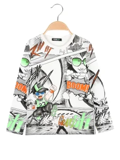 Mr Jek T-shirt manica lunga da bambino felpata