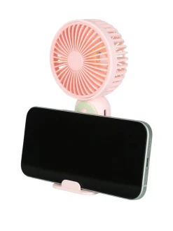 Mulin Ventilatore con supporto per cellulare - rosa