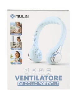 Mulin Ventilatore da collo portatile - azzurro