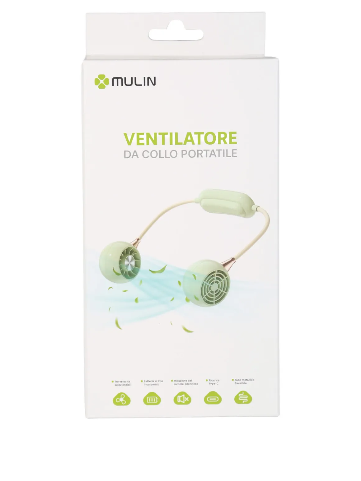 Mulin Ventilatore da collo portatile - acqua marina