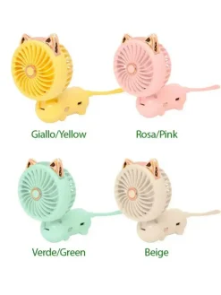 Mulin Ventilatore pieghevole - rosa