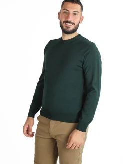 Mv Pullover da uomo misto lana girocollo