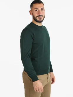 Mv Pullover da uomo misto lana girocollo