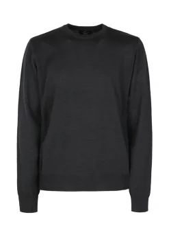 Mv Pullover da uomo misto lana girocollo
