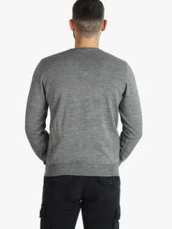 Mv Pullover da uomo misto lana con scollo a V