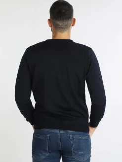 Mv Pullover da uomo misto lana con scollo a V
