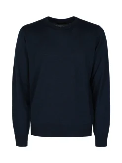 Mv Pullover da uomo misto lana girocollo