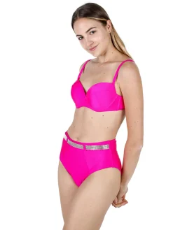 Mya Swimwear Bikini donna con reggiseno imbottito e slip con strass