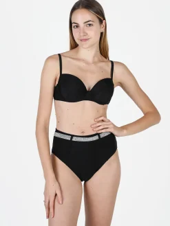 Mya Swimwear Bikini donna con reggiseno imbottito e slip con strass