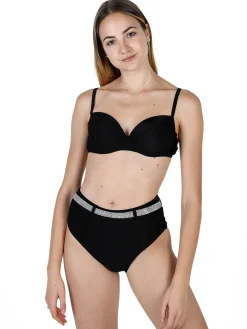 Mya Swimwear Bikini donna con reggiseno imbottito e slip con strass