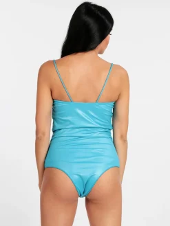 Mya Swimwear Costume mare intero in lamè