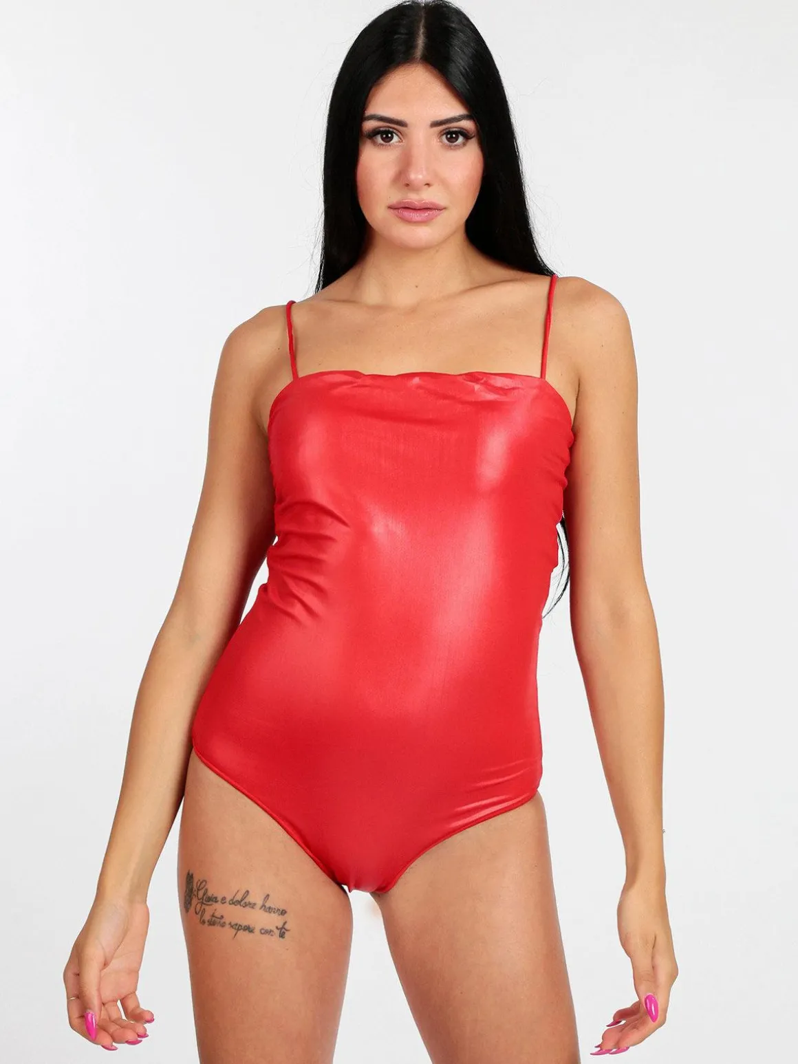 Mya Swimwear Costume mare intero in lamè