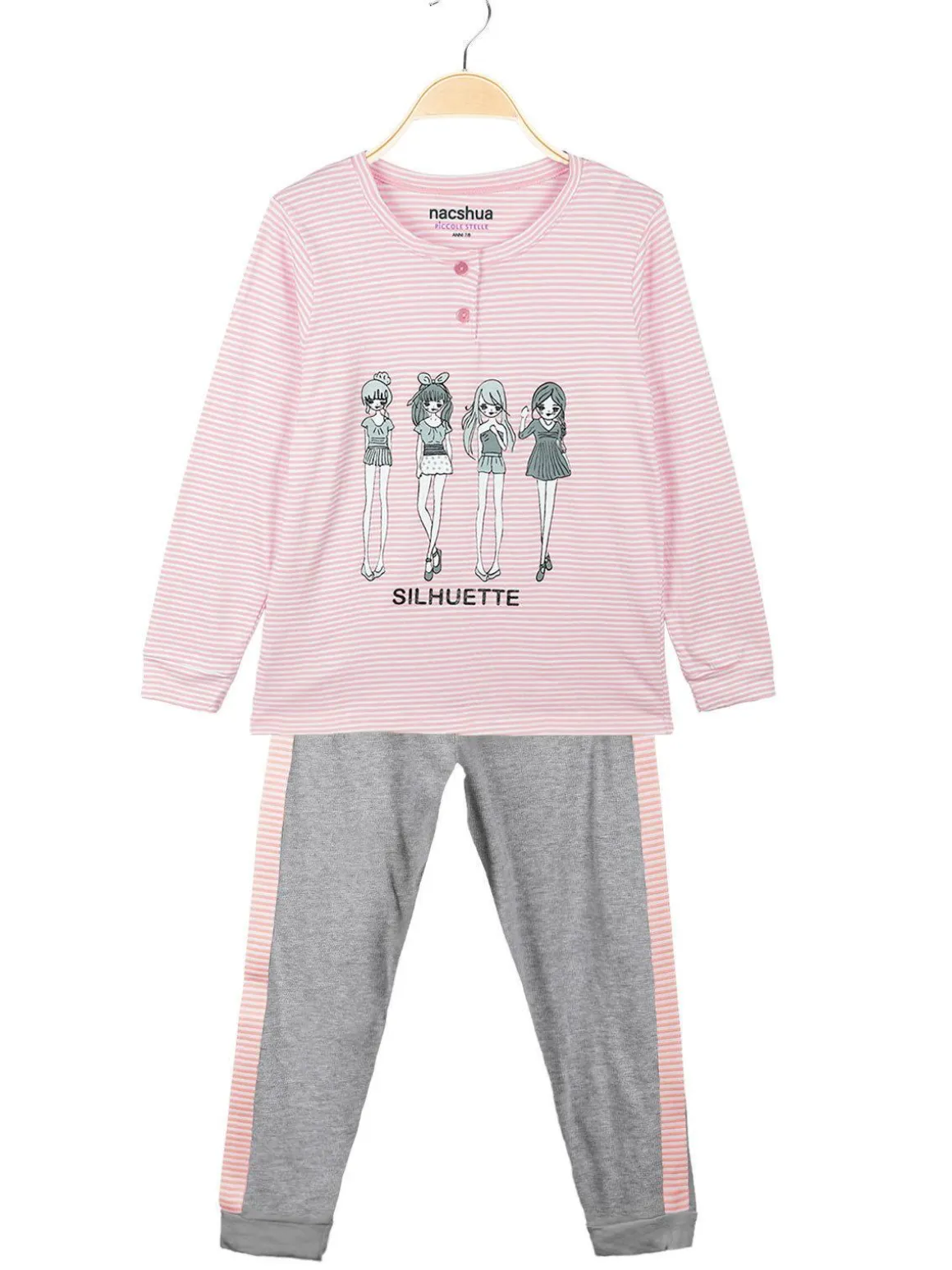 Nacshua Amma Pigiama lungo bambina in cotone