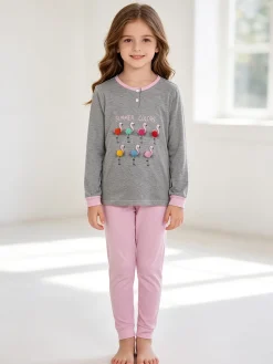 Nacshua Molly Pigiama lungo bambina in cotone