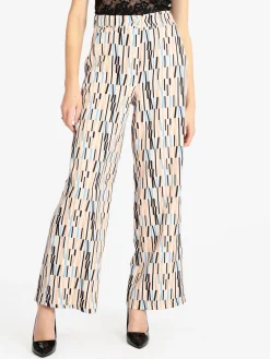 Naiife Pantaloni eleganti con stampa donna